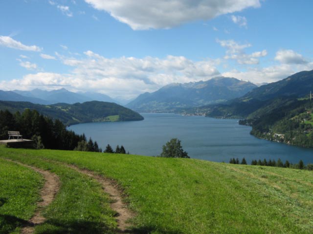 Uitzicht op de Millstadter See